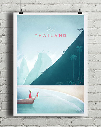 Tajlandia - vintage plakat, minimalmill
