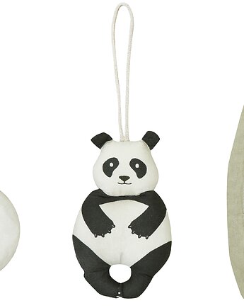 Zestaw 3 zawieszek z grzechotką - Panda Bamboo Lorena Canals, Lorena Canals