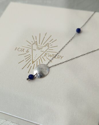 Naszyjnik owal z granatowym Lapis Lazuli, Fox and Jewelry