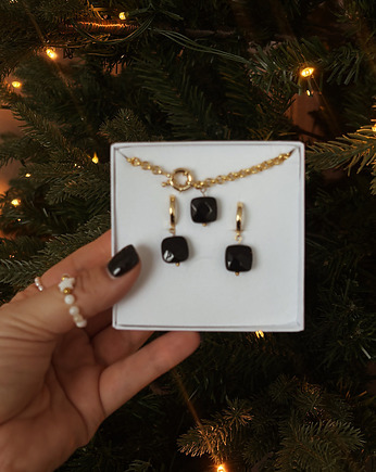 Zestaw na prezent naszyjnik i kolczyki, Chmolowska Jewellery