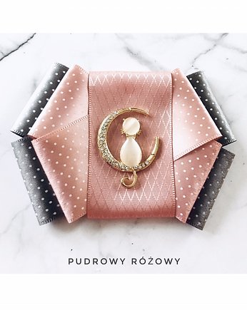 Brosza z Kotem Kolekcja z Kotkami NEW, Pudrowy Różowy