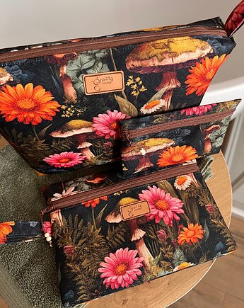 Komplet 3 kosmetyczek - praktyczny prezent dla niej, gucialoveskids