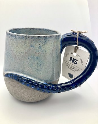 Kubek ceramiczny z motywem ośmiornicy., NG Autorska bizuteria ceramiczna