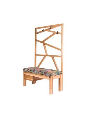Ławka Tapicerowana Siedzisko Gładkie Hexagony Mandala Wieszak LGS-72, EMRA WOOD DESIGN