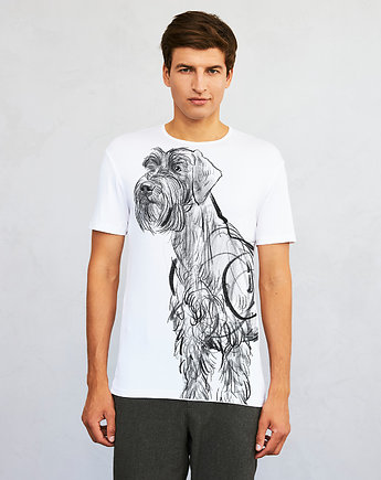 Giant Schnauzer Dog Men's T-shirt white, SELVA