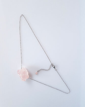 Kwarc różowy na łańcuszku