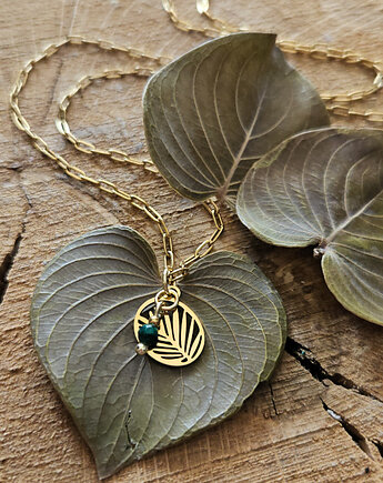 Naszyjnik z palmą i malachitem, REVEAL