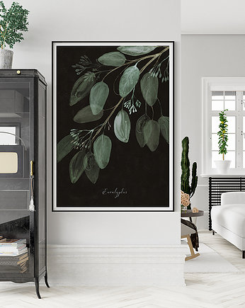 Plakat botaniczny  Eukaliptus 100x70 cm, OKAZJE - Prezent na Parapetówkę