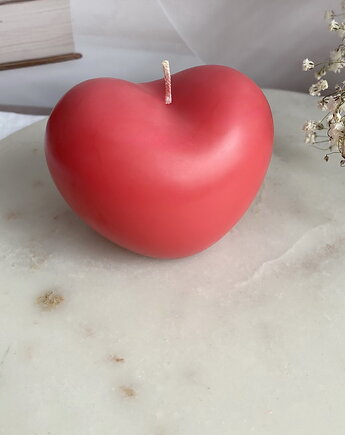 Świeca sojowa dekoracyjna "Sweet Heart" 60x80mm jasna czerwona, Coccola JEWELLERY
