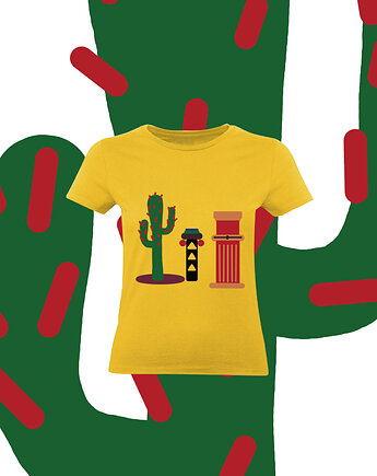 Żółta koszulka damska  COLORS OF MEXICO NO.27, Ravenart