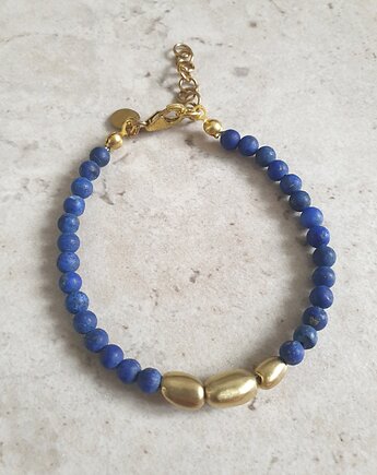 Bransoletka ZEN lapis lazuli, mosiądz, modesign