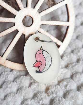 "Różowy Ptaszek" - Wisiorek, Naszyjnik, Zawieszka, Projekt320