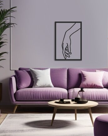 Metalowy obraz Dłonie I, Vavum Furniture