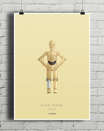 Star Wars - C3PO - plakat 50x70 cm, minimalmill