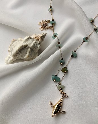 Długi naszyjnik z kamieniami Mauritius, MaLa Jewellery