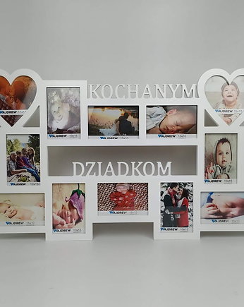 Multirama ramka na zdjęcia z napisem Kochanym Dziadkom12 zdjęć serca, Wajdrew