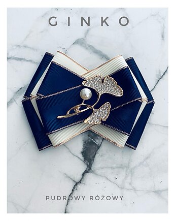 Brosza GINKO Nowość Glamour, Pudrowy Różowy