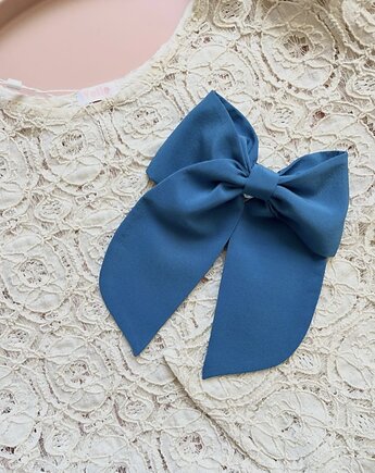 Jedwabna kokarda do włosów Blue Silk, Volie Line