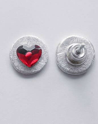 Kolczyki srebrne SERDUSZKO, Katarzyna Kaminska ART