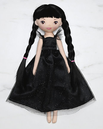 Lalka Wednesday w  czarnej sukni, OSOBY - Prezent dla dziewczynki