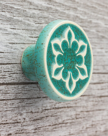 Gałka do mebli miętowa, wz.2, pracowniazona