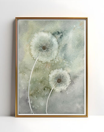 Oryginalna akwarela. Dmuchawce  A4, Malgorzata Domanska