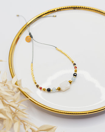 Bransoletka na Dobrobyt - Jadeit Onyks Karneol, w hand works