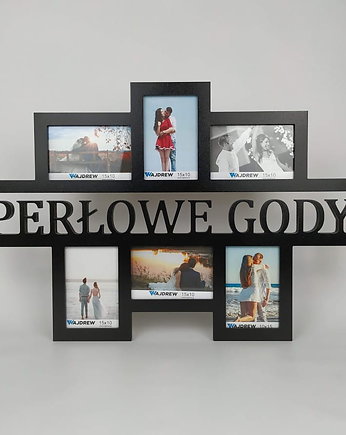 Multirama ramka na zdjęcia Perłowe Gody 6 zdjęć, Wajdrew
