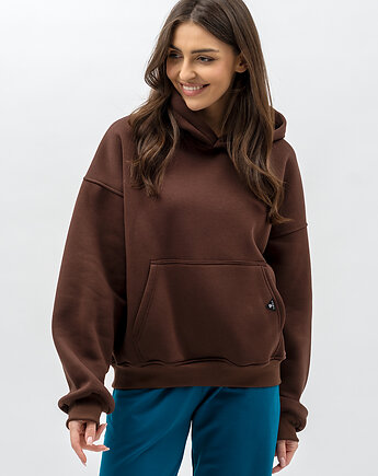 Bluza z kapturem ciepła ,,DUYGU" czekolada, 3 for U