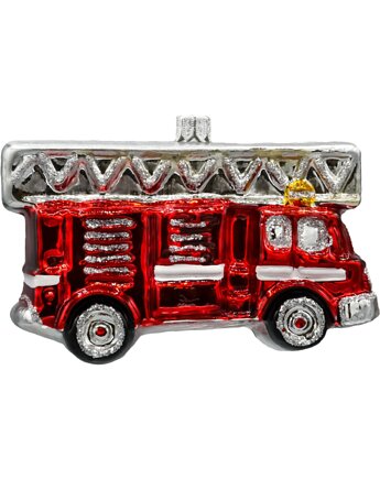 Bombka choinkowa: Wóz Strażacki z drabiną: mały, Syn Bombkarza