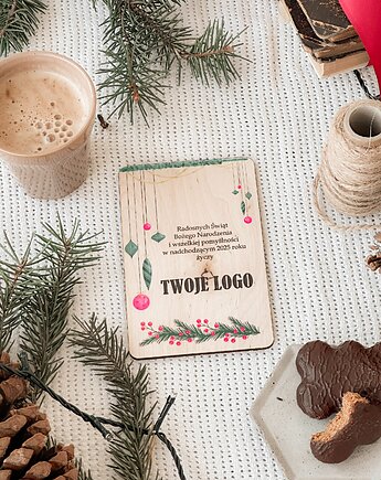 Motyw 10 -  Świąteczna kartka z Twoim logo, Winietka dekoruje