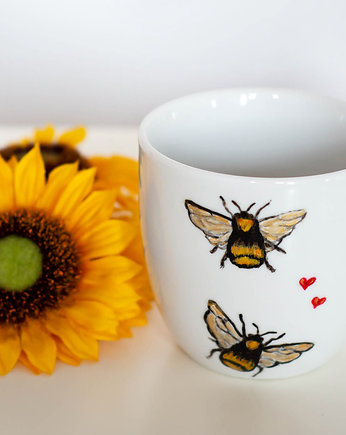 Kubek do kawy - Zakochane pszczoły, Pracownia Szafran