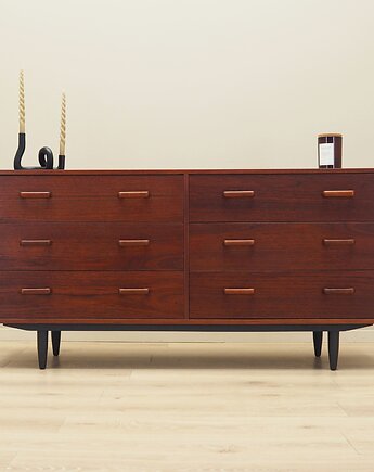 Komoda tekowa, duński design, lata 70, produkcja: Dania, Przetwory design