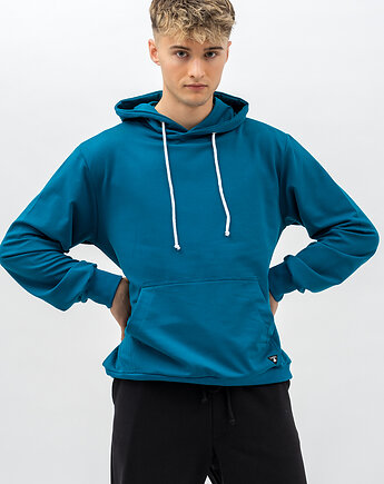 Bluza męska  z kapturem   ,,JAMAN " petrol, 3 for U