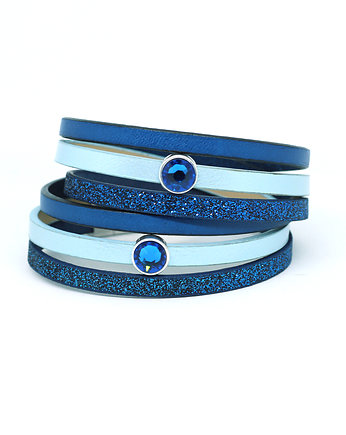 Bransoletka atramentowa z kryształkami, Kociokwik Jewelry