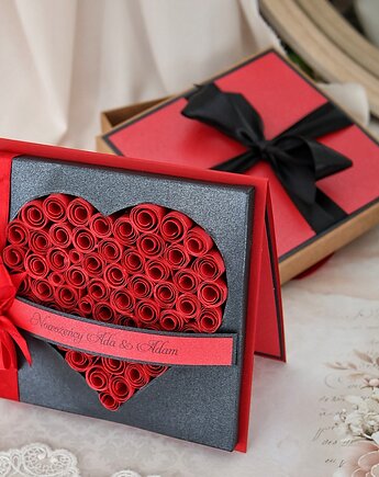 Kartka ślubna dla Pary Młodej z życzeniami i personalizacją, Osobiste Prezenty