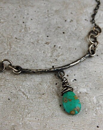 Turkus - srebrny naszyjnik, mzstudio