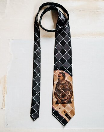 Jedwabny krawat UOMO dla niej lub dla niego, IMADEONE