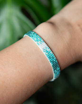 Bransoletka OMBRE - boho - koraliki Miyuki, Greenmoon Handmade
