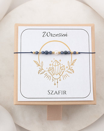 Bransoletka kamień urodzeniowy - Wrzesień - Szafir, Flurry 