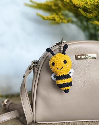 Brelok pszczółka, Brelok do kluczy, Brelok na prezent, Brelok do torebki, EcoToysByNastya