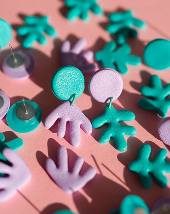 Wiszące kolczyki Henri Matisse MINI, Dwie Gliny