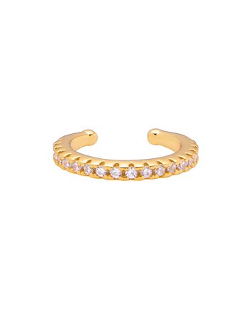 Kolczyki mini ozdobione czarnymi cyrkoniami- srebro 925 pozłacane, Coccola JEWELLERY