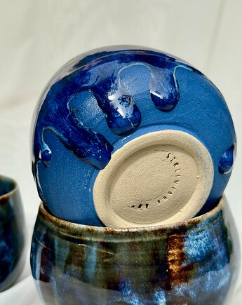 Czarka ceramiczna 'kropla', szkliwiona.art