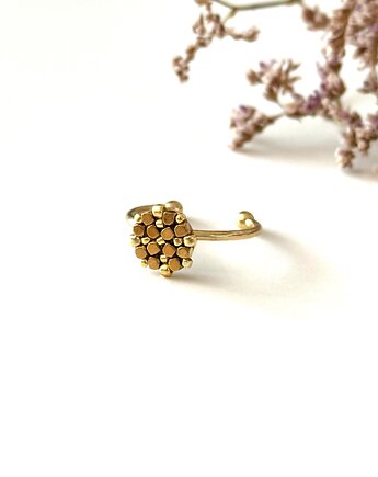 Pierścionek rozetka z hematytem, Mavipoppy