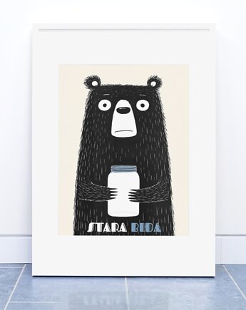 Plakat  STARA BIDA  30cmx40cm, polkastudio