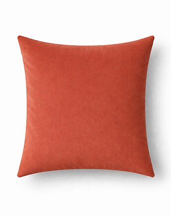 Welurowa poszewka dekoracyjna - terakota, Elado