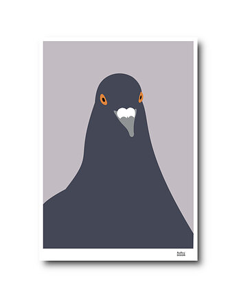 Plakat A4 Gołąb Stefan, Hultaj Design