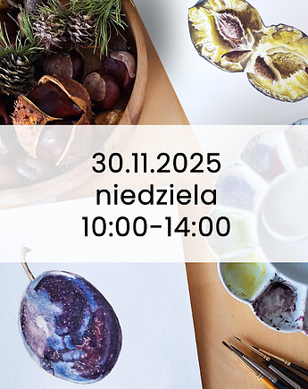Warsztaty malarskie akwareli Podstawy rysunku pędzlem Śliwka 30.11.2025, Inkkolor