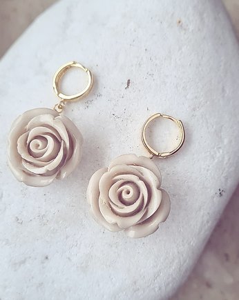 Kolczyki złote ROSES- unikat, ISSI Jewelry